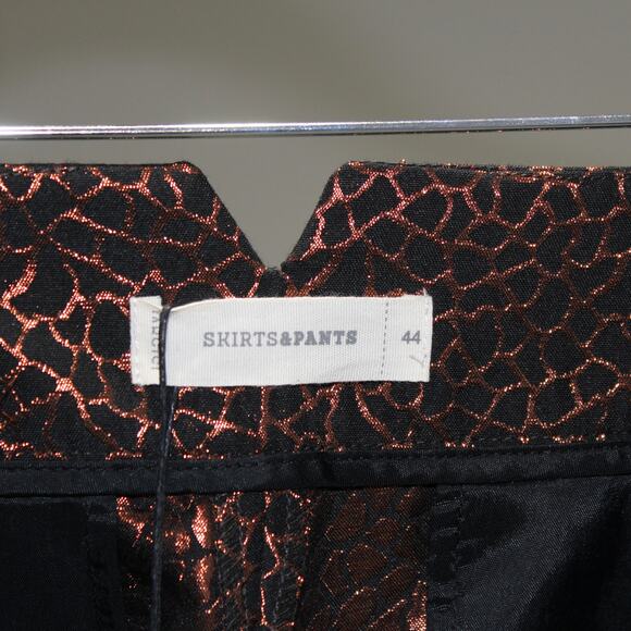 YARGICI Golden Brown Wide Leg Trouser Belt Detail Size 12 - Picture 11 of 12